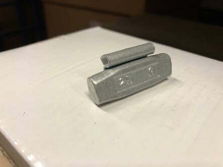 HA-teräsvannepaino budget 25g (Zn) (100kpl) - Rengas- ja vannetarvikkeet - 273860 - 1