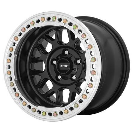 KM235 GRENADE CRAWL SATIN BLACK 8,5x17 8/165,1 ET0 CB125.5 60° - Alumiinivanteet - 280810 - 1