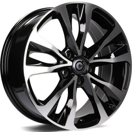 Osaka Black Front Polished 6,5x16 5/114,3 ET45 CB73.1 60° - Alumiinivanteet - 313560 - 1