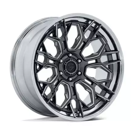 FC409 HIVE GLOSS GUNMETAL W/ CHROME LIP 10x22 6/135 ET-18 CB87.1 60° - Alumiinivanteet - 370970 - 1
