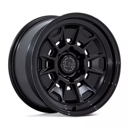 BR021 MONDO MATTE BLACK W/ GLOSS BLACK LIP 8,5x17 6/139,7 ET20 CB106.1 60° - Alumiinivanteet - 342000 - 1