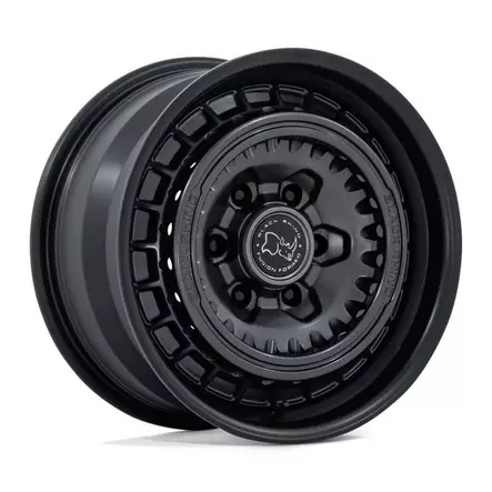BR601 BASTION GUN BLACK W/ MATTE BLACK LIP 8x17 6/130 ET32 CB84.1 60° - Alumiinivanteet - 374370 - 1