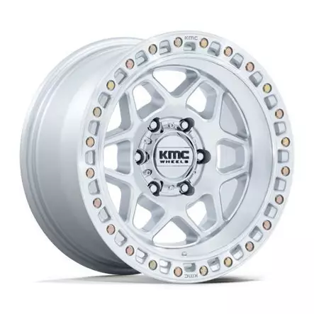 KM553 TORX GLOSS SILVER W/ MACHINED FACE 8,5x17 5/127 ET0 CB71.5 60° - Alumiinivanteet - 359750 - 1
