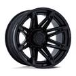 FC401 BRAWL MATTE BLACK W/ GLOSS BLACK LIP 10x20 8/170 ET-18 CB125.1 60° - Alumiinivanteet - 333290 - 1