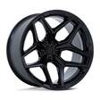 FLUX GLOSS BLACK 10x22 8/165,1 ET-18 CB125,1 60° - Alumiinivanteet - 336680 - 1
