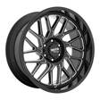 MO805 GLOSS BLACK MILLED 10x20 8/165,1 ET-18 CB125,1 60° - Alumiinivanteet - 279630 - 1