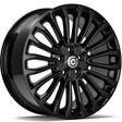 OHIO Black Glossy 8x18 5/108 ET55 CB63,4 60° - Alumiinivanteet - 336300 - 1