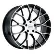 P2B GLOSS BLACK W/ MACHINED FACE 8x19 5/120 ET35 CB76,1 60° - Alumiinivanteet - 331200 - 1