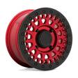 PARKER UTV BEADLOCK CANDY RED W/ BLACK BEAD RING 7x15 4/156 ET36 CB132,0 60° - Alumiinivanteet - 325000 - 1