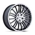PE001 P1D GLOSS BLACK W/ MACHINED FACE 8x19 5/115 ET40 CB72.6 60° - Alumiinivanteet - 333170 - 1