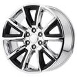 PR168 Chrome with Matte Black Accents 9x22 6/139,7 ET24 CB78,3 60° - Alumiinivanteet - 264200 - 1