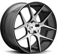 R-SERIES R2 Black Polish 8,5x20 5/112 ET45 CB66,6 60° - Alumiinivanteet - 27170 - 1