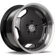 RETRO Black Glossy Lip Polished 8x17 5/112 ET35 CB66.5 60° - Alumiinivanteet - 323900 - 1