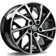 Rain Black Front Polished 6,5x16 5/114,3 ET48 CB73.1 60° - Alumiinivanteet - 320170 - 1