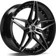 SV-AR Black Front Polished 8,5x19 5/120 ET30 CB74.1 60° - Alumiinivanteet - 313960 - 1