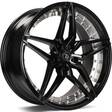 SV-AR Black glossy inner polished 9,5x19 5/112 ET38 CB66,6 60° - Alumiinivanteet - 314090 - 1