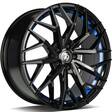 SV-C Black glossy blue inner lip 8x18 5/120 ET33 CB72.6 60° - Alumiinivanteet - 314420 - 1