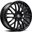 SV-P Black Glossy 8x18 5/112 ET35 CB66.5 60° - Alumiinivanteet - 323990 - 2