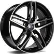 Stormy Black Front Polished 7,5x17 5/112 ET42 CB57.1 60° - Alumiinivanteet - 313650 - 1