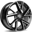 Summer Black Front Polished 7x17 5/100 ET40 CB57,1 60° - Alumiinivanteet - 314200 - 1