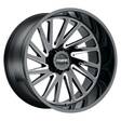 T2A GLOSS BLACK W/ MILLED SPOKES 14x24 8/165,1 ET-72 CB122,4 60° - Alumiinivanteet - 295530 - 1