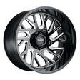 T4B GLOSS BLACK W/ MILLED SPOKES 14x26 6/139,7 ET-72 CB112,1 60° - Alumiinivanteet - 300640 - 1