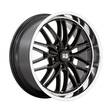 U138 SANTA CRUZ GLOSS BLACK W/ DIAMOND CUT LIP 10x20 5/120,65 ET6 CB72,6 60° - Alumiinivanteet - 305990 - 1