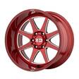 XD844 Brushed Red With Milled Accent 12x22 6/135 ET-44 CB87,1 60° - Alumiinivanteet - 251490 - 1