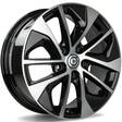 Yakuza Black Front Polished 7x17 5/114,3 ET39 CB67,1 60° - Alumiinivanteet - 314220 - 1