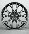 BY Dull Titanium Polished 8x18 5/112 ET44 60° - Alumiinivanteet - 360990 - 1