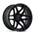 FC408 FLIGHT MATTE BLACK W/ GLOSS BLACK LIP 10x22 6/135 ET-18 CB87.1 60° - Alumiinivanteet - 368760 - 1