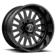 GLOSS BLACK MACHINED 10x20 5/127 ET-25 CB71,5 60° - Alumiinivanteet - 360010 - 1