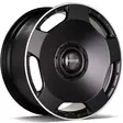 MF.6 Matt Black Lip Polished 10x22 5/130 ET30 CB84.1 60° - Alumiinivanteet - 362490 - 2