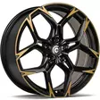 Monster Black Half Matt with Cooper Front 8x18 5/112 ET40 CB57.1 60° - Alumiinivanteet - 354450 - 1