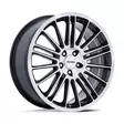PE001 P1D GLOSS BLACK W/ MACHINED FACE 8x17 5/110 ET40 CB72.6 60° - Alumiinivanteet - 354180 - 1