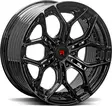 R-SERIES R20 Gloss Black 9x20 6/135 ET30 CB87.1 60° - Alumiinivanteet - 368130 - 1
