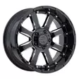 SIERRA GLOSS BLACK W/ MILLED SPOKES 9x17 6/120 ET12 CB67,1 60° - Alumiinivanteet - 357260 - 1