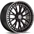 Upscale Matt Black Lip Polished 8,5x20 5/112 ET40 CB66.6 60° - Alumiinivanteet - 363480 - 2