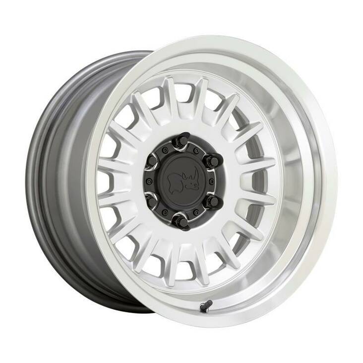 ALISO GLOSS SILVER W/ MIRROR CUT FACE & LIP 8x16 6/139,7 ET0 CB106,1 60° - Alumiinivanteet - 325110 - 1