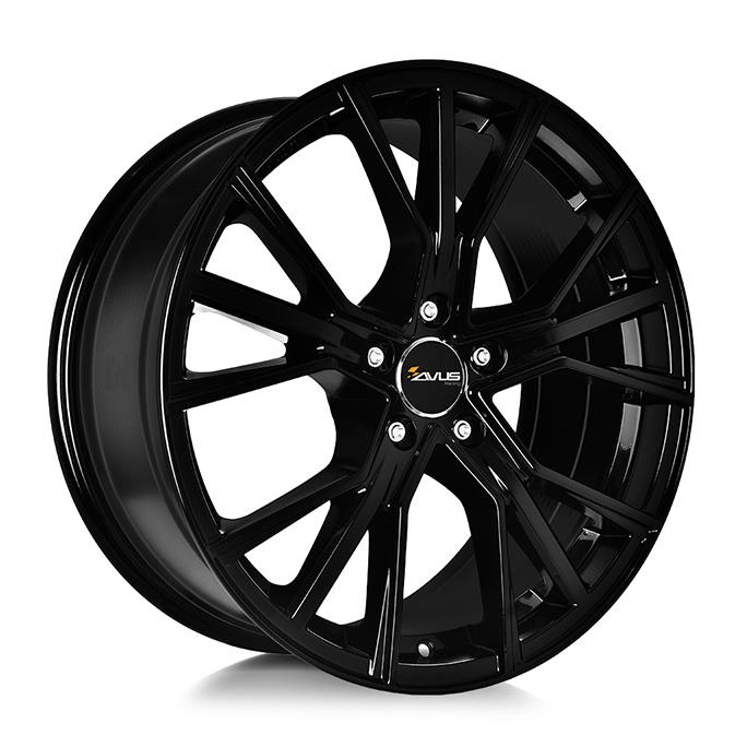 AVUS AF18 Black 10,5x22 5/112 ET43 CB66,7 60° - Alumiinivanteet - 279430 - 1