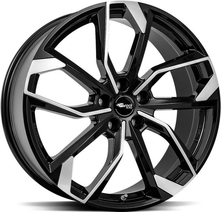 BROCK RC34 Black Full Pol 8x19 5/112 ET49 CB57,1 R13 - Alumiinivanteet - 307200 - 1