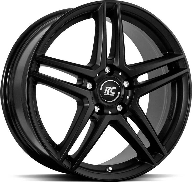 BROCK RCD17 Satin Black Matt 8,5x19 5/112 ET57 CB66.6 R14 - Alumiinivanteet - 250440 - 1