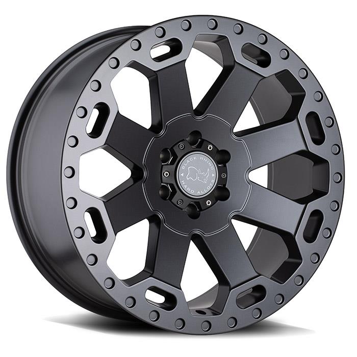 Black Rhino Warlord Matte Gunmetal 8x17 6/130 ET52 CB84,1 60° - Alumiinivanteet - 311570 - 1