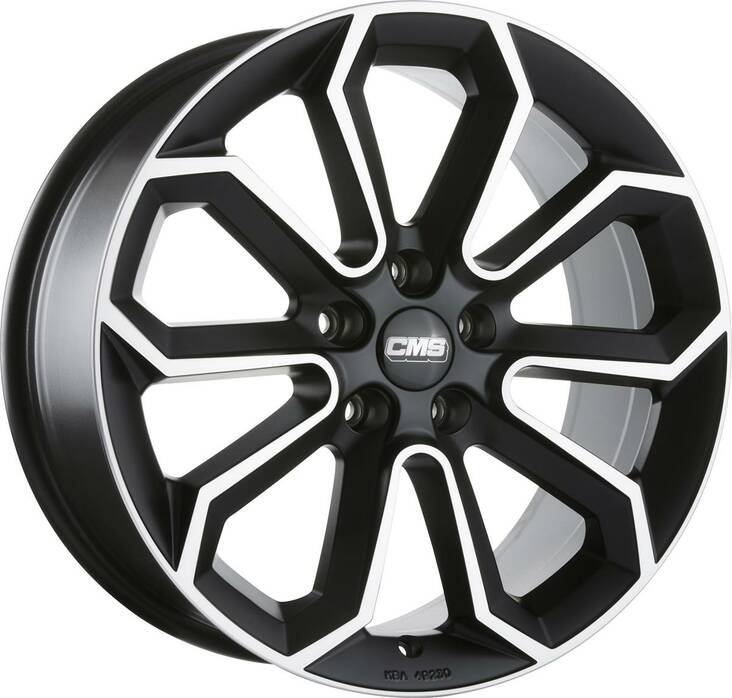 CMS C20 Diamond Matt Black 8x19 5/112 ET39 CB66,5 R13 - Alumiinivanteet - 294500 - 1