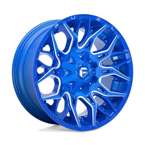 D770 TWITCH ANODIZED BLUE MILLED 9x20 5/114,3/127 ET1 CB78,1 60° - Alumiinivanteet - 328900 - 1