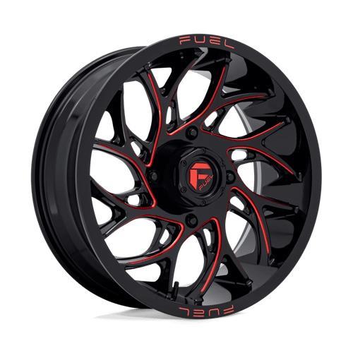 D779 RUNNER UTV GLOSS BLACK MILLED CANDY RED 7x18 4/156 ET13 CB132.0 60° - Alumiinivanteet - 326300 - 1