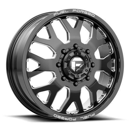 DE19 FF19D GLOSS BLACK MILLED 8,25x22 8/165,1 ET-240 CB121,5 60° - Alumiinivanteet - 301460 - 1