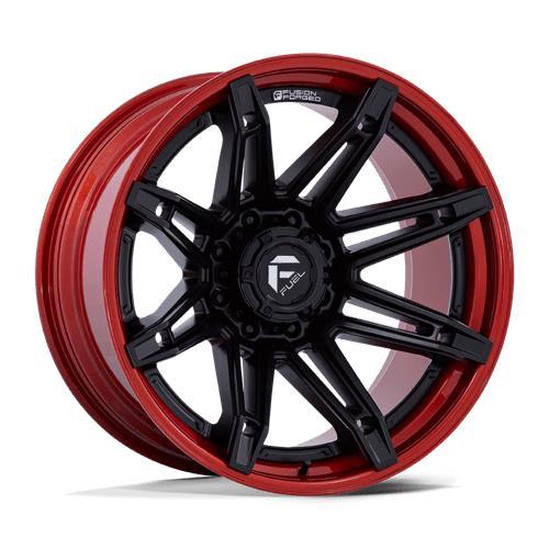 FC401 BRAWL MATTE BLACK W/ CANDY RED LIP 10x20 8/180 ET-18 CB124.2 60° - Alumiinivanteet - 333250 - 1