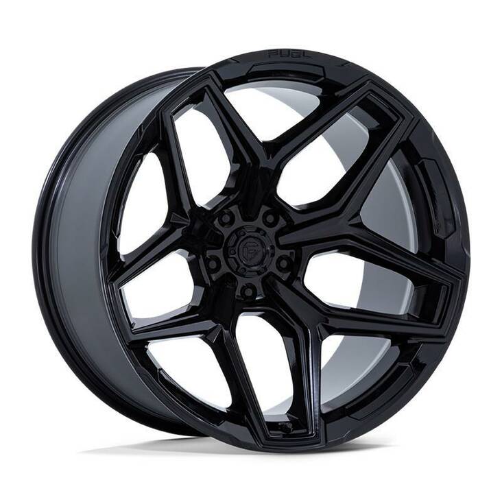 FLUX GLOSS BLACK 10x22 8/165,1 ET-18 CB125,1 60° - Alumiinivanteet - 336680 - 1