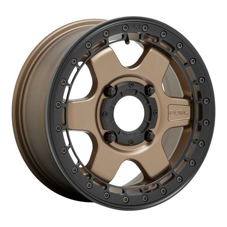 FV924 Matte Bronze With Black Ring 6x15 4/137 ET38 CB110,2 60° - Alumiinivanteet - 287860 - 1